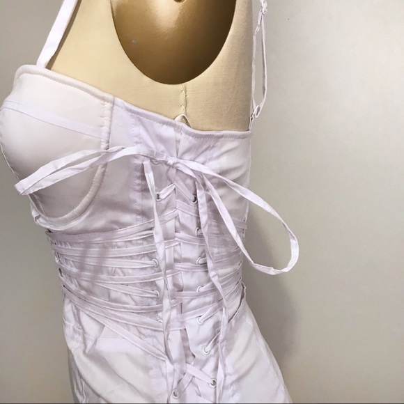 NWT White Corset Dress Size S\M - Picture 7 of 11